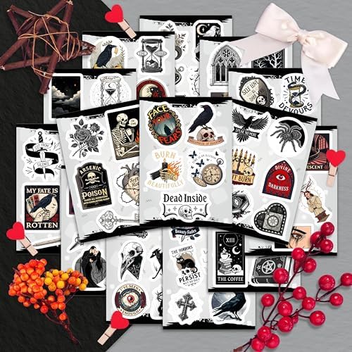 Variety of horror and occult symbol sticker designs