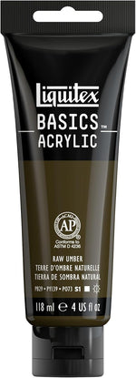 Liquitex Basics acrylic paint satin finish close up