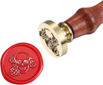 Yoption vintage wax seal stamp brass head detail