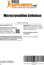 BulkSupplements MCC Powder food grade excipient for tablets