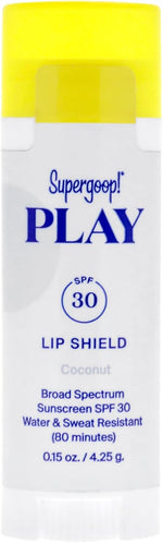 Supergoop PLAY Lip Shield SPF 30 front view sunscreen lip balm