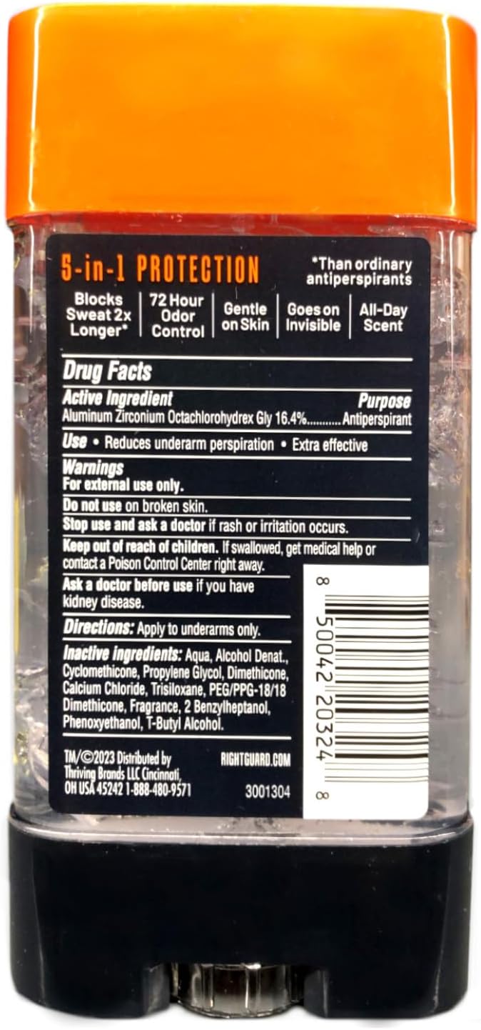 Right Guard Fresh Blast 4 Ounces container profile