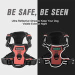 BARKBAY heavy duty dog harness side profile with adjustable straps