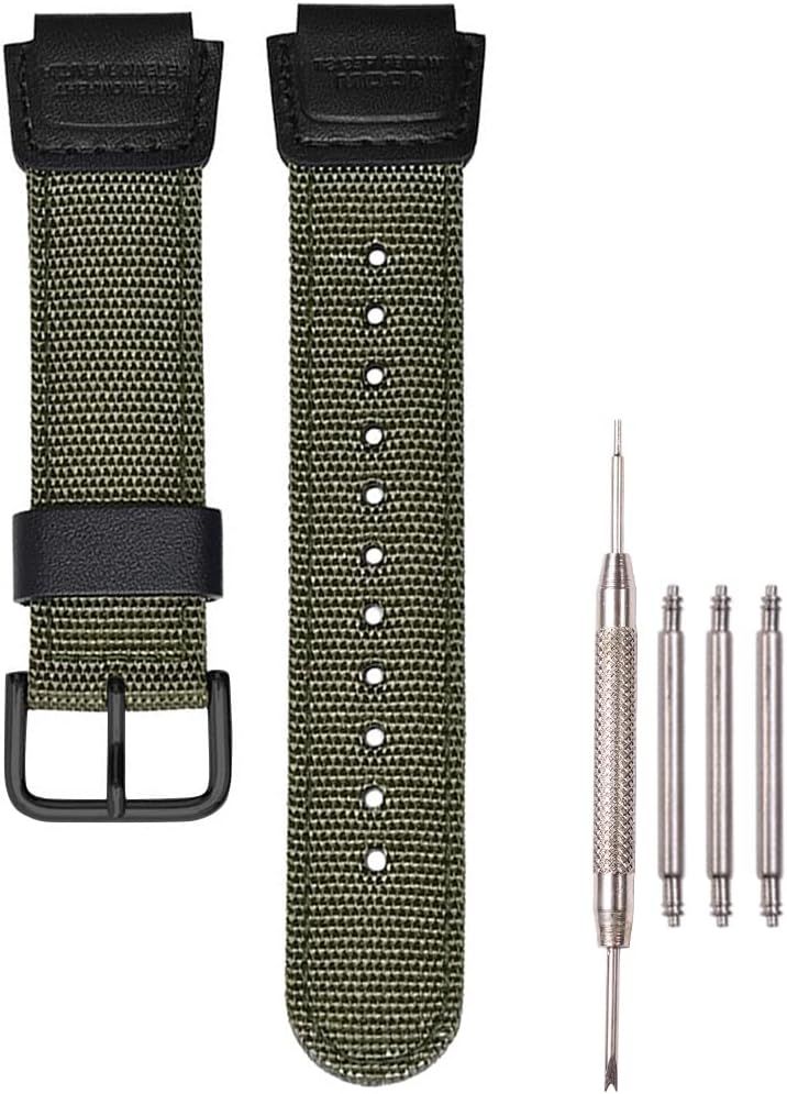 XBHSW 18mm nylon strap front view watch band