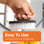 Superio multi-purpose cleaning brush shown during hand washing.