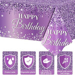 Close up view of the waterproof material and metallic silver foil sparkles on the purple background