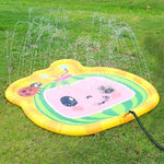 Imported kids inflatable backyard fountain play mat with ladybug graphics