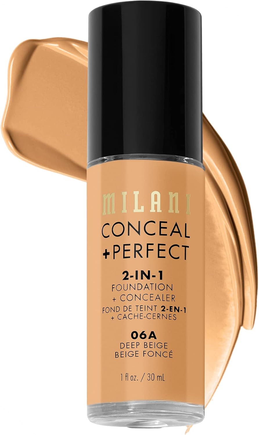 Milani Conceal + Perfect 2-in-1 Foundation + Concealer for a Flawless Complexion, Under Eye Corrector, Cover Redness and Imperfections, Waterproof and Sweatproof - 03A1-Pure Beige - Image 14