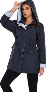 Arthas hooded rain coat lifestyle outdoor view