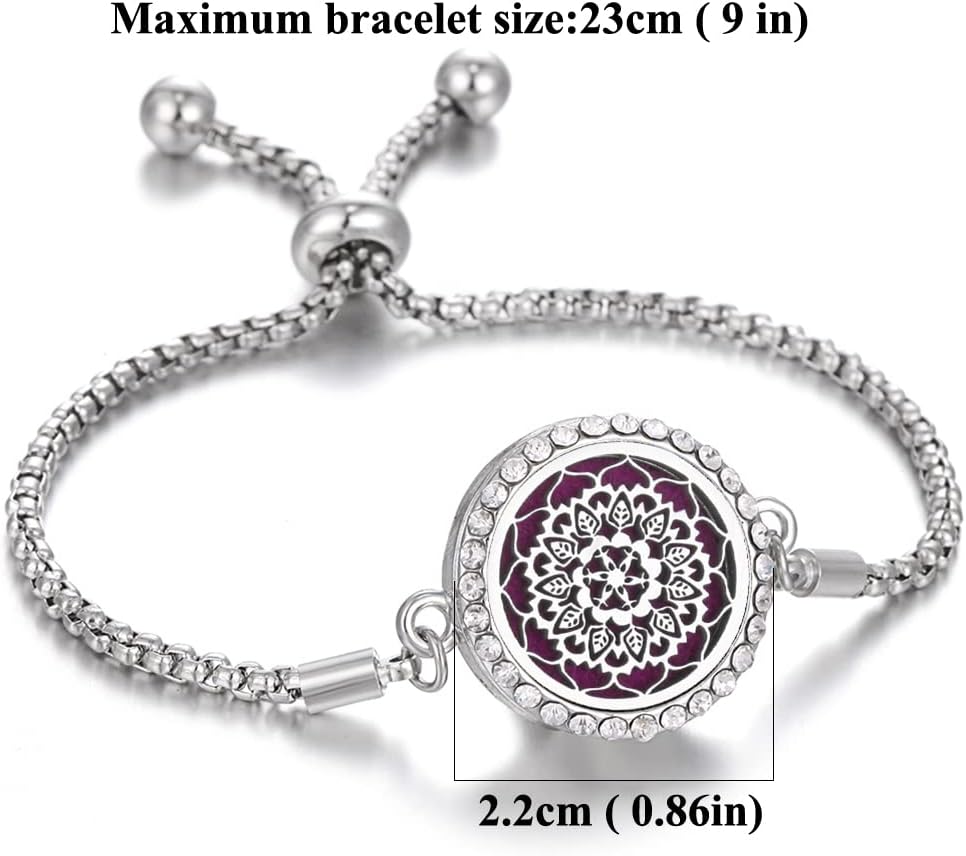 Stainless steel tree of hope locket bracelet open view