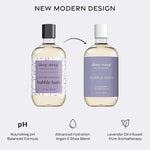 Deep Steep natural body care ingredient label closeup