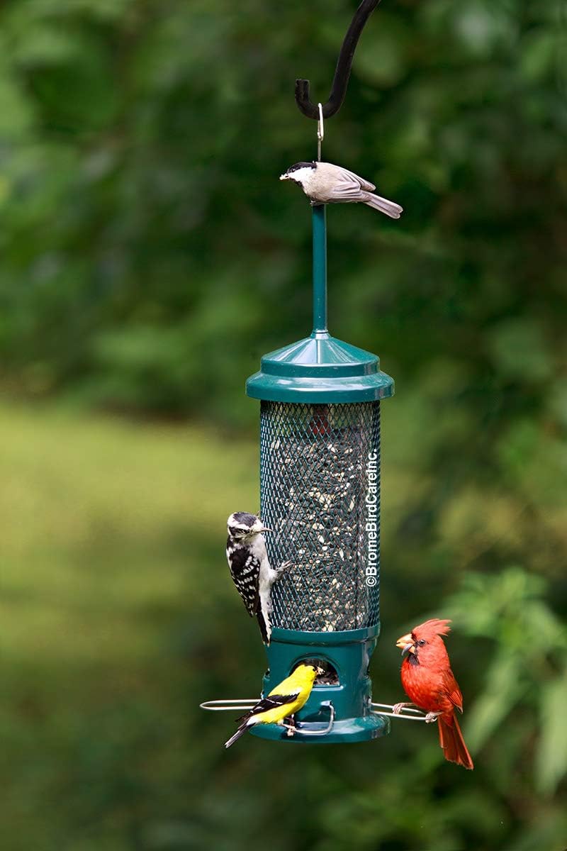 Brome bird feeder seed tube ventilation system