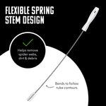 Brushtech spring stem BBQ cleaning tool close up