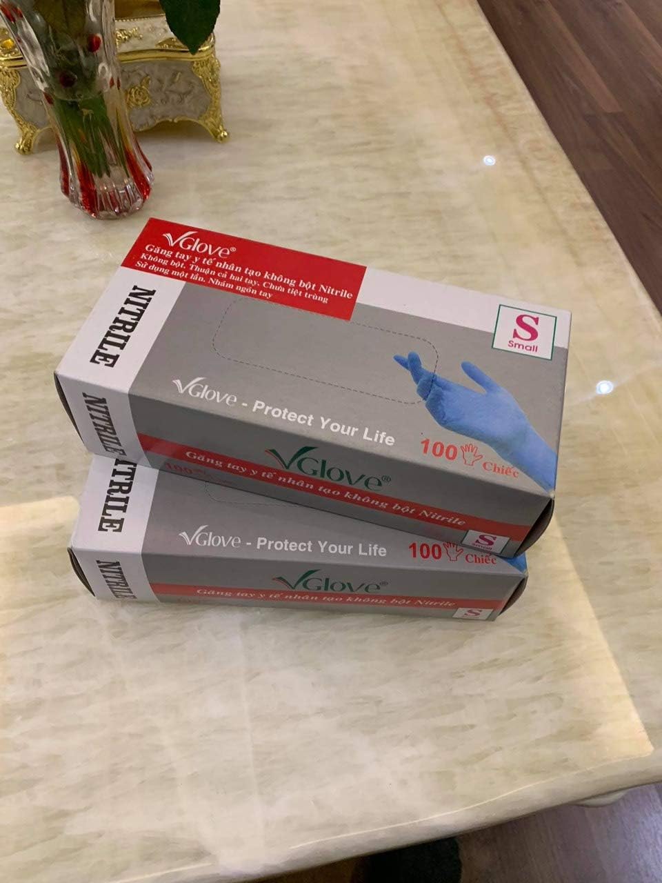 Disposable Nitrile Examination Gloves, Powder Free Gloves, Touch Exam Gloves, Hand Protection, Size Small, Bulk, 10 Boxes of 100 Count Gloves, (1,000 Gloves Total) - Image 1