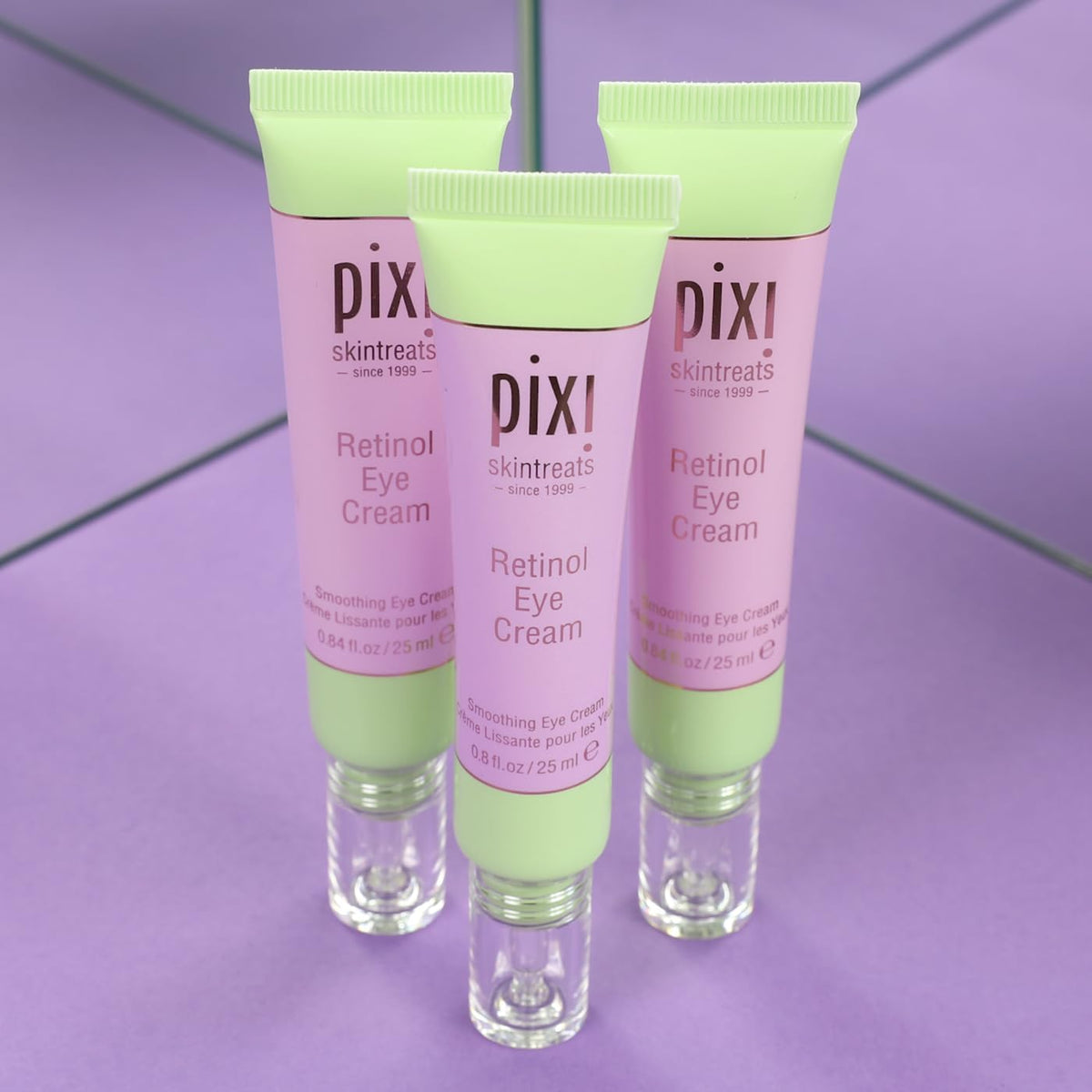 Side profile of Pixi Beauty Retinol Eye Cream tube