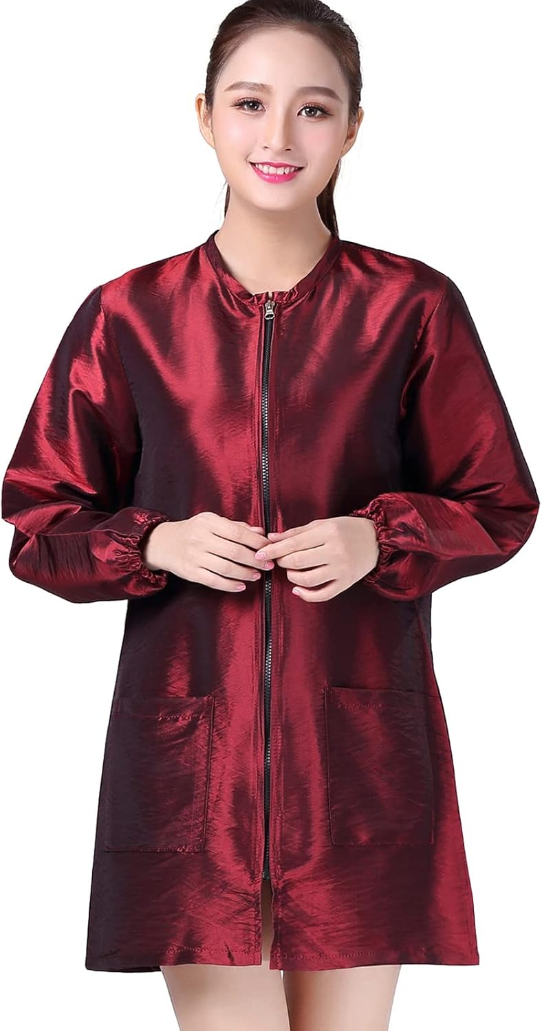 Professional Salon Smock Stylist Jacket Waterproof Hairdresser Cape Barber Jacket Pet Grooming Workwear - Image 14