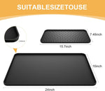 Garolue coffee station mat showing textured drainage ridges for cups