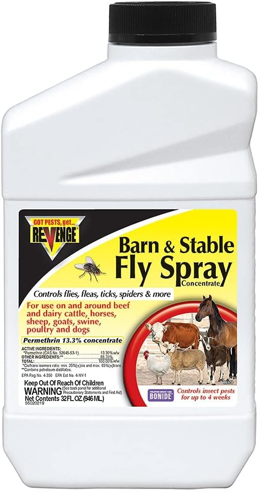 Bonide Revenge Barn and Stable Fly Spray Concentrate front view bottle