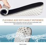 Upstore 4.3cm height lifting insoles placed inside boot