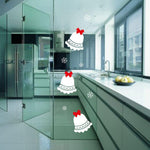 DNVEN decorative Christmas window stickers applied on glass