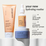 Back label of Cocokind Resurrection Cream detailing clean skincare ingredients