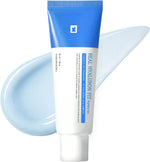 TOSOWOONG Real Hyaluron Fit Wrapping Mask tube showing creamy blue texture turning transparent on skin.