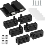 Antrader Glass Door Pivot Hinges, Stainless Steel, Satin Black, Pack of 12 | For 5-6mm Free Swinging Glass Doors - Image 9