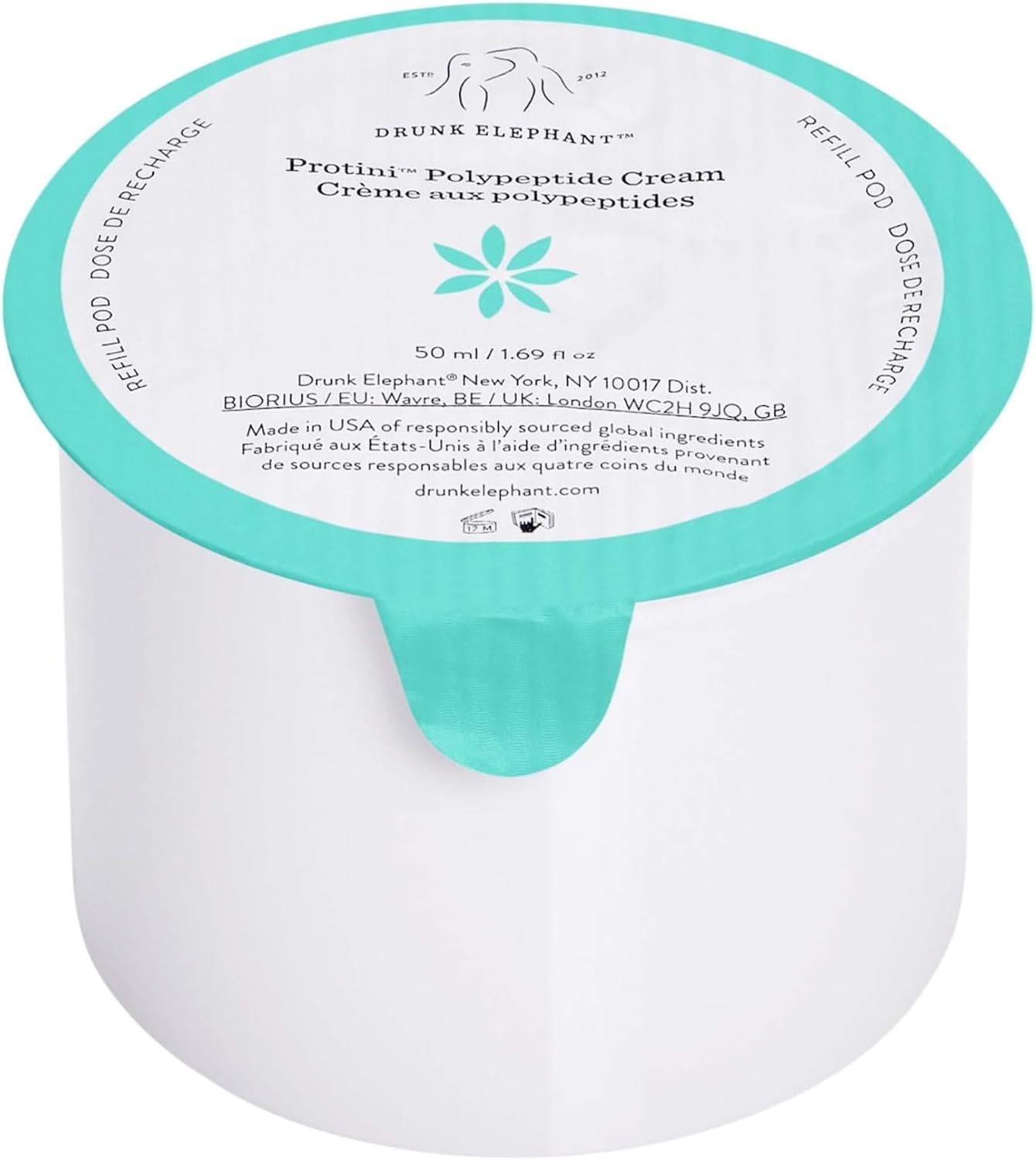 Drunk Elephant Protini Polypeptide Cream refill pod front view