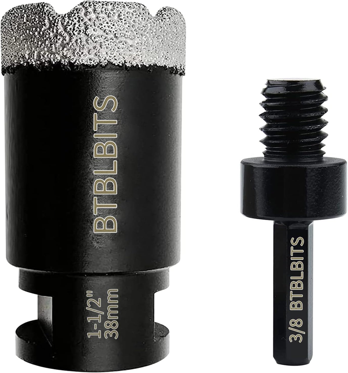 BTBLBITS dry diamond core drill bit front view