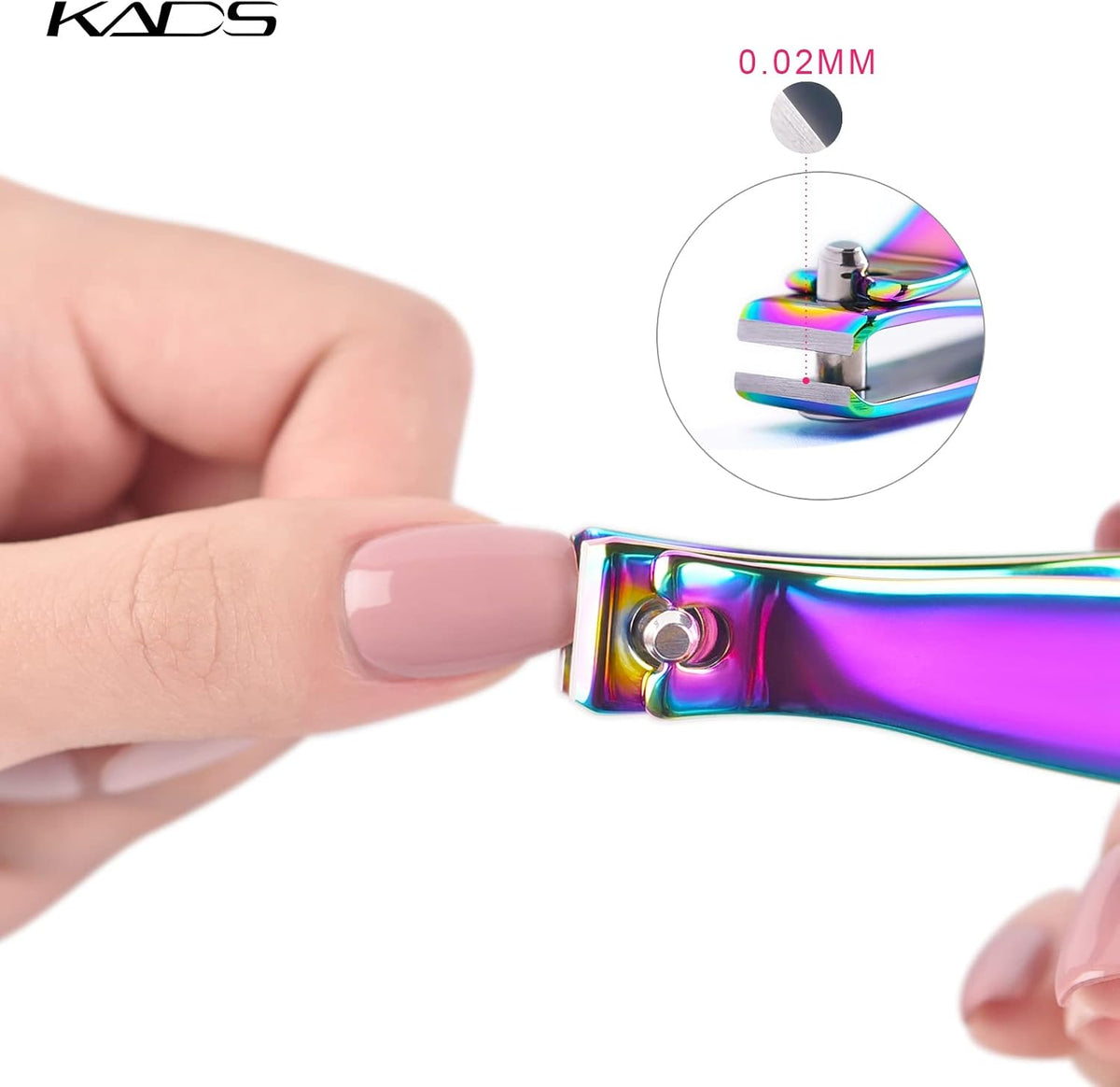 KADS small curved fingernail cutter top angle