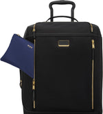 TUMI lightweight travel tote gold tone hardware detail