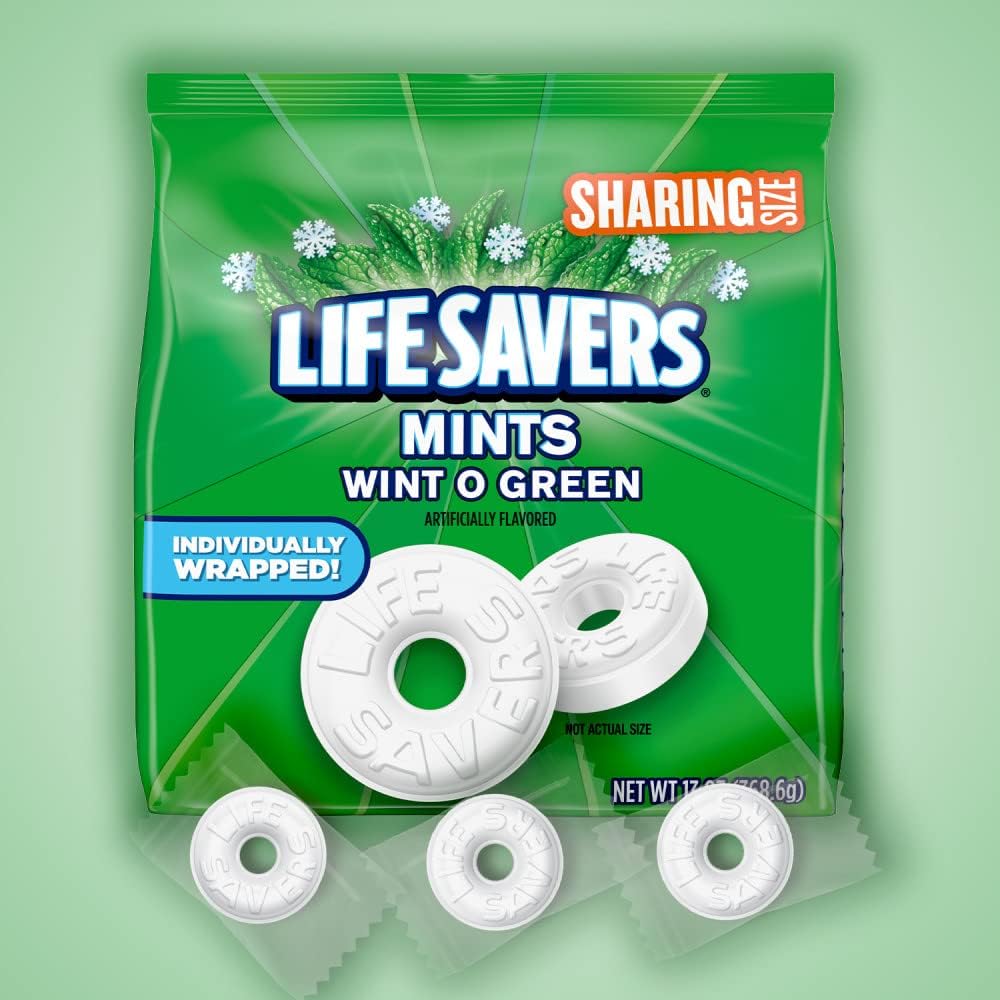 American imported wintergreen flavored candy bag details