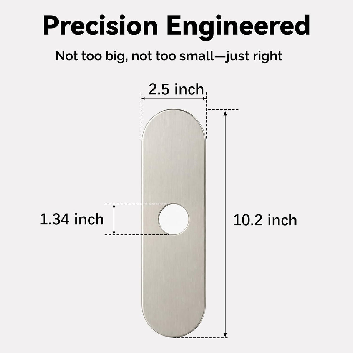BWE 10-inch faucet hole cover angled perspective
