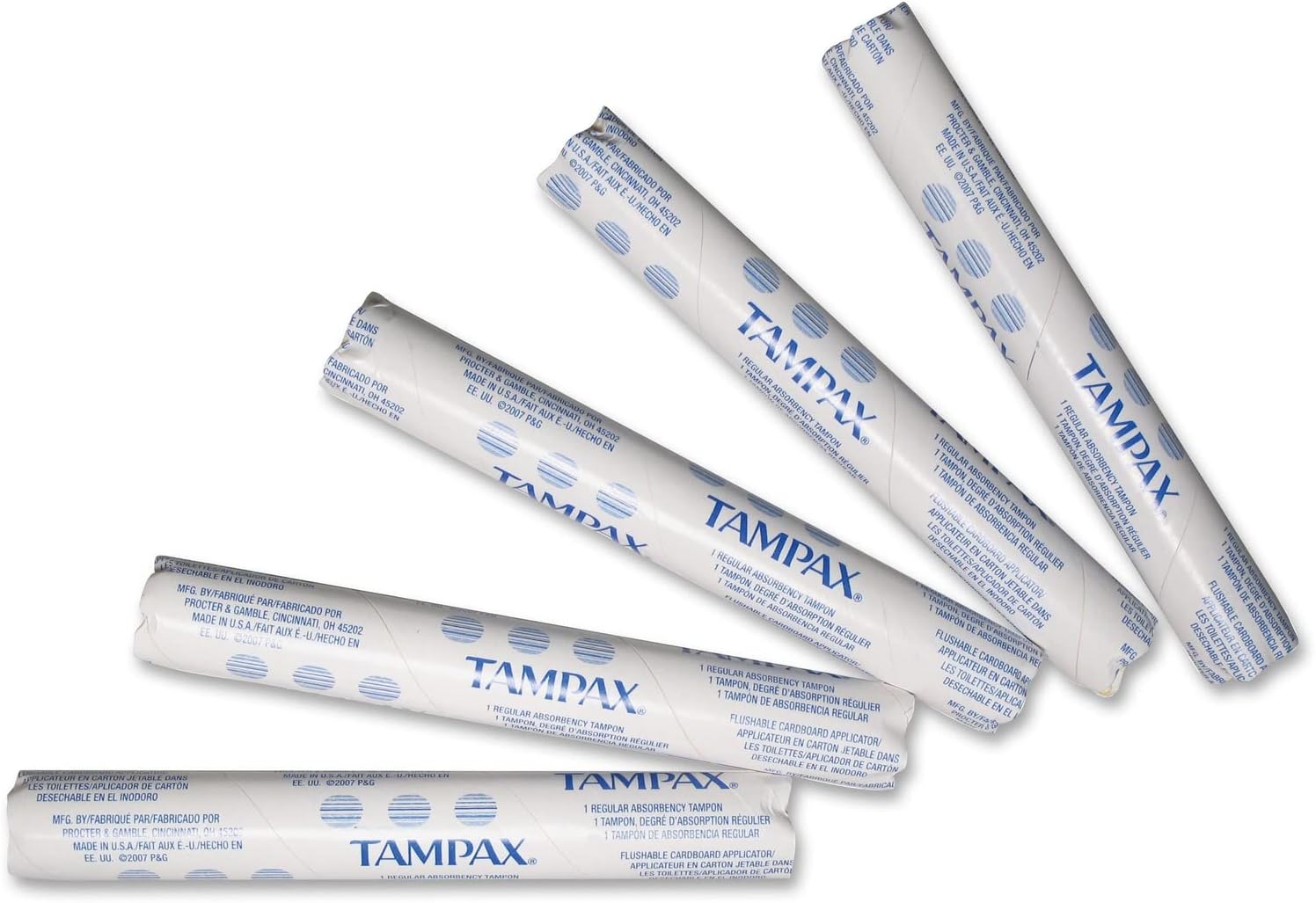 HOST500 Original Regular Tampax Tampons, Individually Wrapped - Image 1