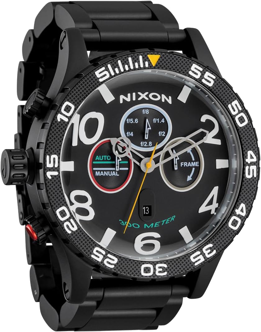 Nixon 51 30 Chrono watch front view dial