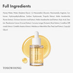 Close up view of the dropper application for the hydrating hyaluronic acid facial serum.