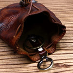 Wugebud medieval leather change holder texture close up