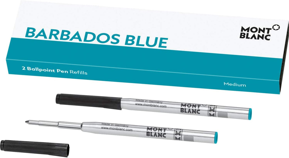 Montblanc Ballpoint Pen Refills (M) Royal Blue 124493 - Refill Cartridges with a Medium Tip for Montblanc Ball Pens - 2 x Blue Ballpoint Refills - Image 10