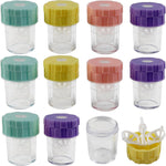 ROYHOO manual contact lens washer cleaner front view showing multicolor cases for daily travel use
