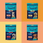Close up view of freeze dried dog treats with glucosamine for joint health