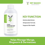 Dilution directions on authentic imported USA pet lime sulfur dip