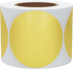 Hybsk 50mm gold embossing stickers displayed flat