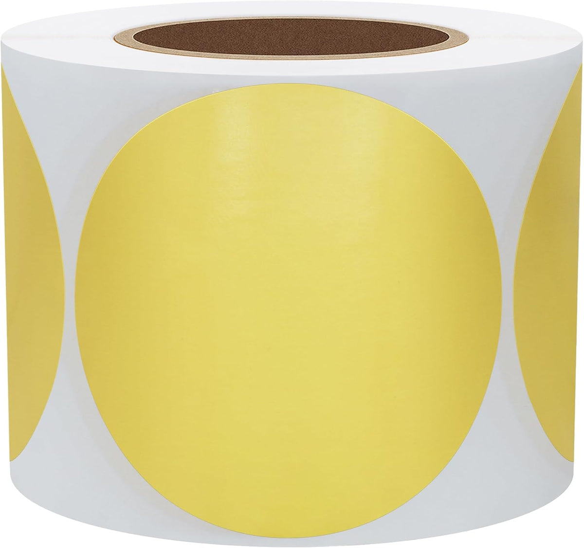 Hybsk 50mm gold embossing stickers displayed flat