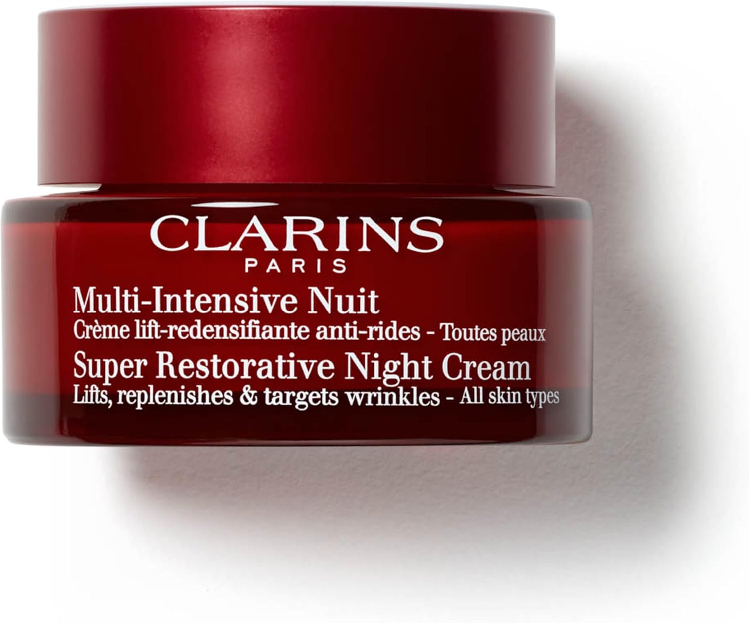Clarins Super Restorative Night Cream front view luxury moisturizer