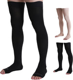 Doc Miller Thigh High Open Toe Compression Stockings, 30-40mmHg | Men & Women, Varicose Veins, Pregnancy Support - Image 10