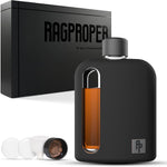 Modern Glass Hip Flask - Durable Leather Covered Flask for Whiskey, Spirits, & Other Liquor - Ideal Glass Flask for Men & Women (Single Shot 100ml, Leather Black) - Image 15