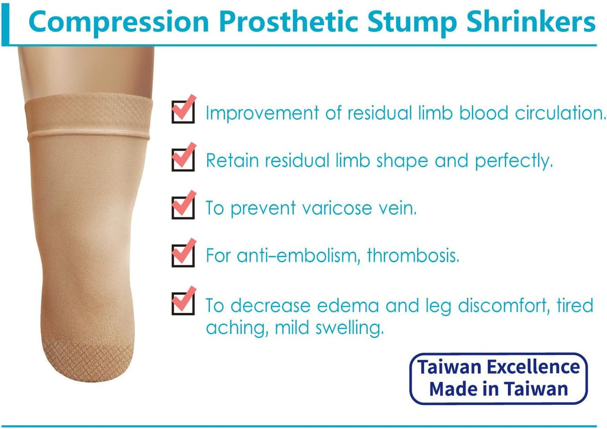 JianiMed prosthetic stump shrinker non-restrictive cuff detail