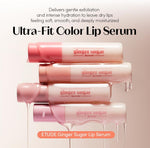 ETUDE lip serum showing glossy texture and tint