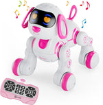 Contixo R3 robot dog pink front view interactive toy
