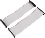 Sourcing Map uxcell 40-pin flat ribbon cable front view showing connectors